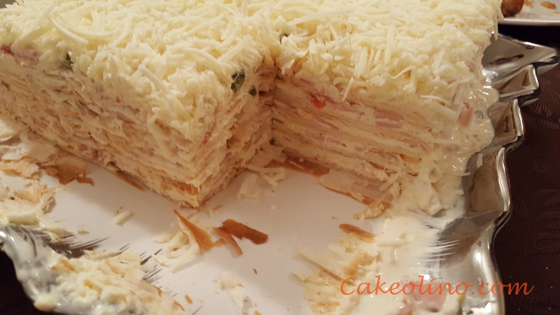 Savory Mille Feuille Cake